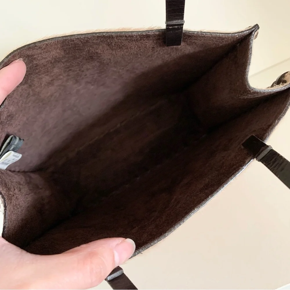 Vintage Horse hide time postmodern purse